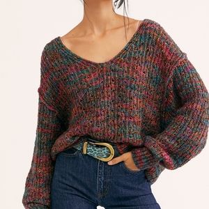 Free People Highland Oversized Knitted Sweater